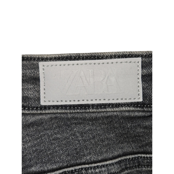 Zara Women's Gray Skinny Denim Jeans Size 6 - Picture 7 of 11
